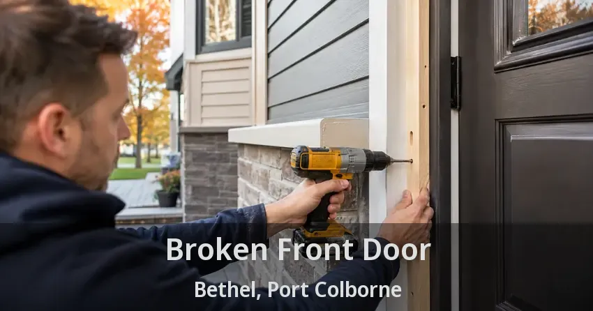 Broken Front Door Bethel, Port Colborne - ON
