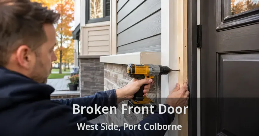 Broken Front Door West Side, Port Colborne - ON