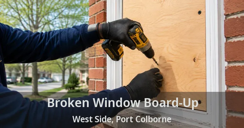 Broken Window Board-Up West Side, Port Colborne - ON