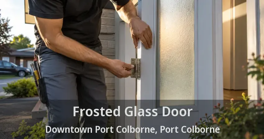 Frosted Glass Door Downtown Port Colborne, Port Colborne - ON