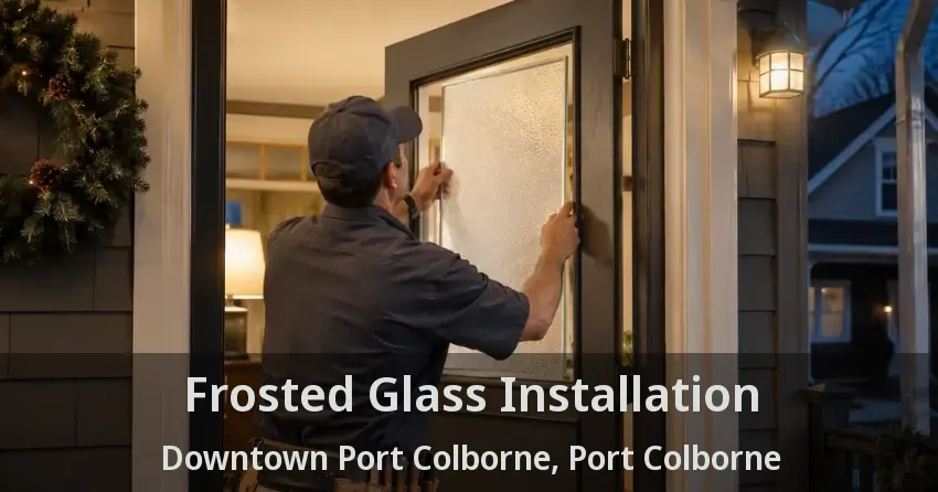 Frosted Glass Installation Downtown Port Colborne, Port Colborne - ON