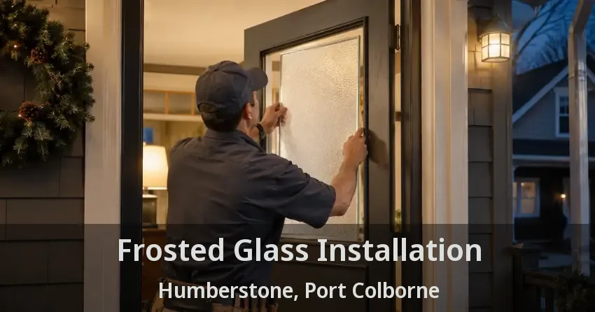 Frosted Glass Installation Humberstone, Port Colborne - ON