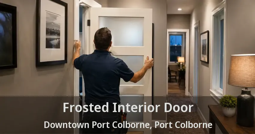 Frosted Interior Door Downtown Port Colborne, Port Colborne - ON