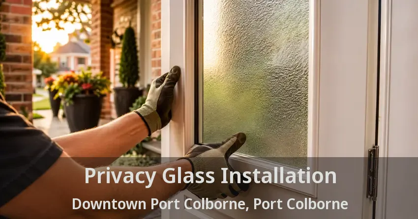 Privacy Glass Installation Downtown Port Colborne, Port Colborne - ON