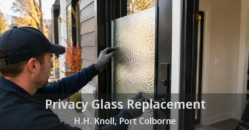 Privacy Glass Replacement H.H. Knoll, Port Colborne - ON