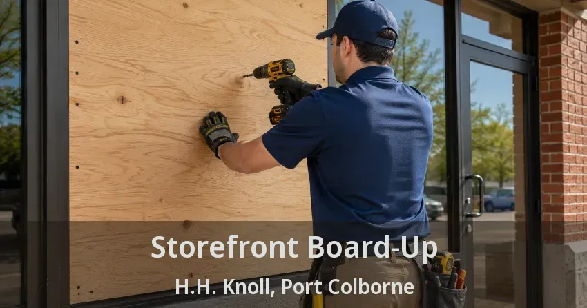 Storefront Board-Up H.H. Knoll, Port Colborne - ON