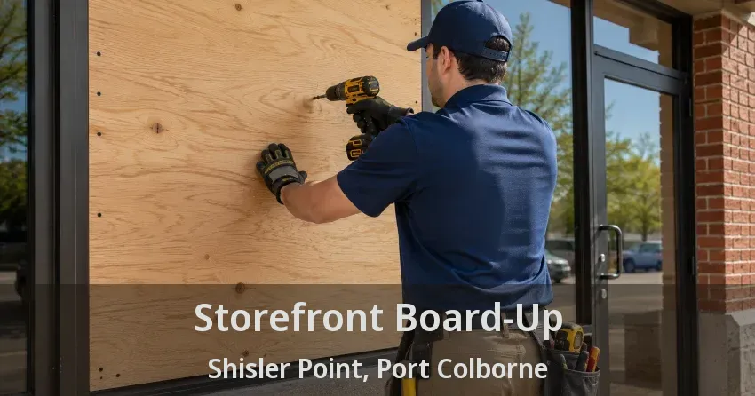 Storefront Board-Up Shisler Point, Port Colborne - ON