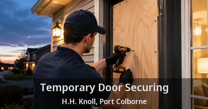 Temporary Door Securing H.H. Knoll, Port Colborne - ON