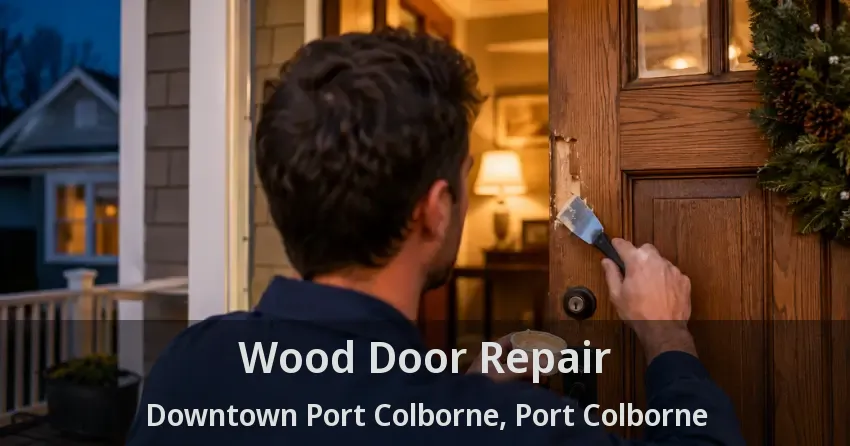 Wood Door Repair Downtown Port Colborne, Port Colborne - ON
