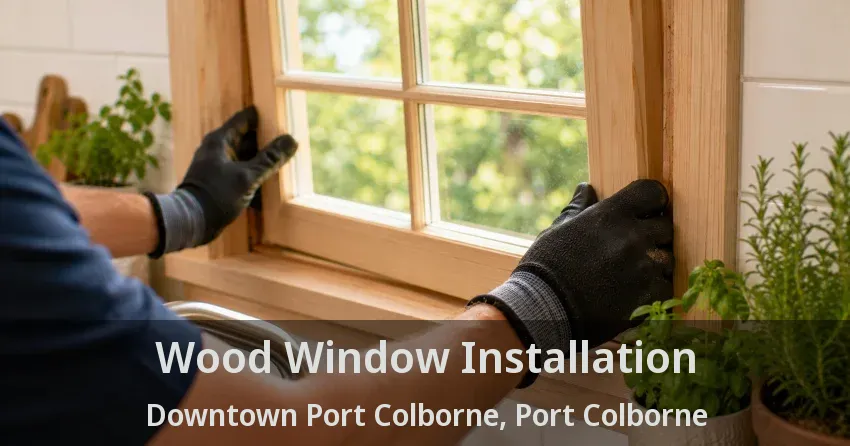 Wood Window Installation Downtown Port Colborne, Port Colborne - ON
