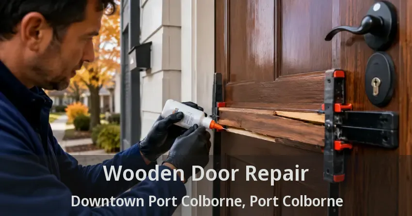 Wooden Door Repair Downtown Port Colborne, Port Colborne - ON