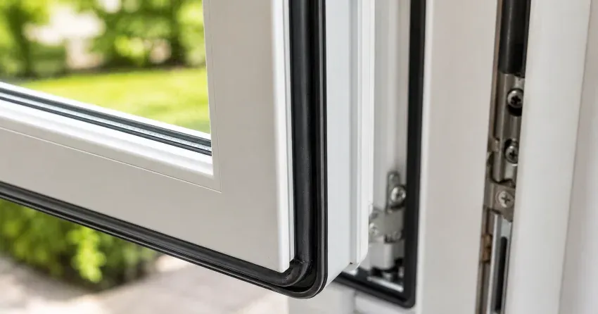 casement window cranked fully open in a West Side, Port Colborne home