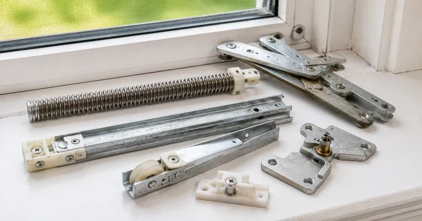 technician adjusting window sash alignment in Port Colborne home